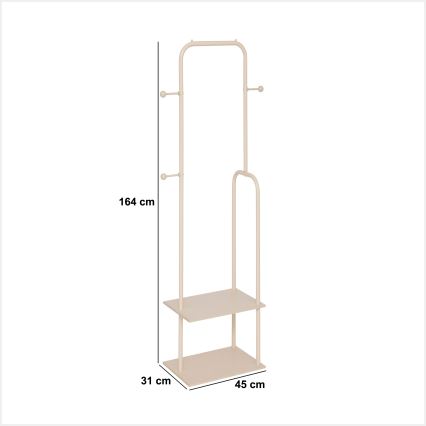 5five - LENTY Freestanding Coat Rack 164x45 cm, Cream