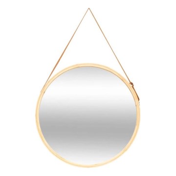 5five - LOFT Bamboo Wall Mirror, 50 cm Diameter