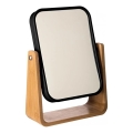 5five - NATUREO Makeup Mirror 21.8x16 cm Bamboo/Black