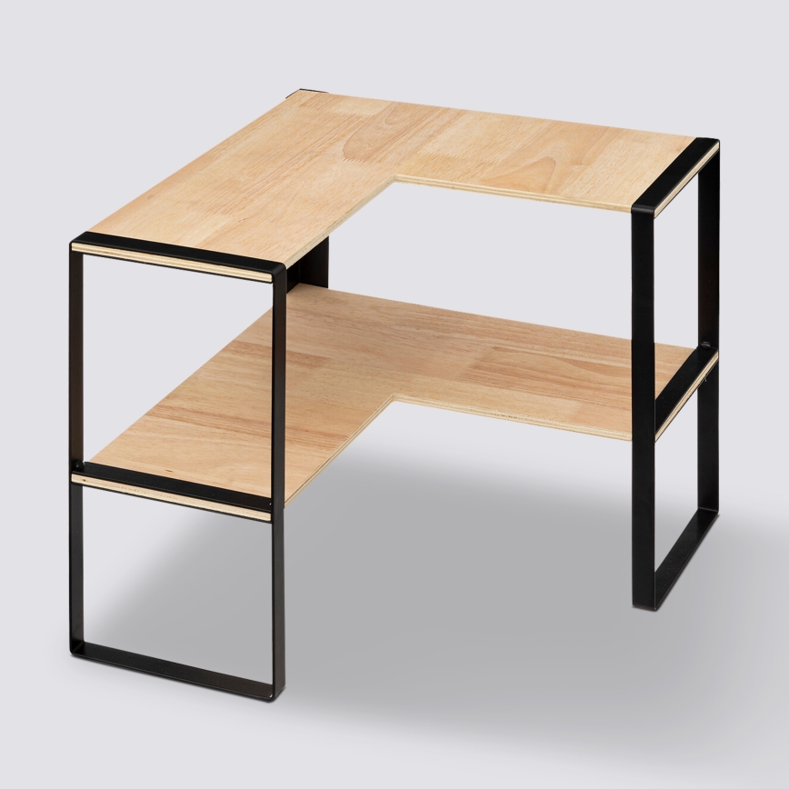 5five - PALO Corner Shelf 40x40 cm beige/black