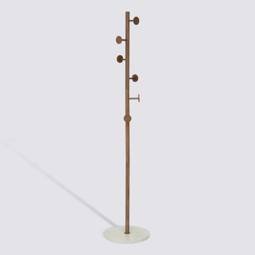 5five - PERY Freestanding Coat Rack 175 x 36.5 cm Brown/White