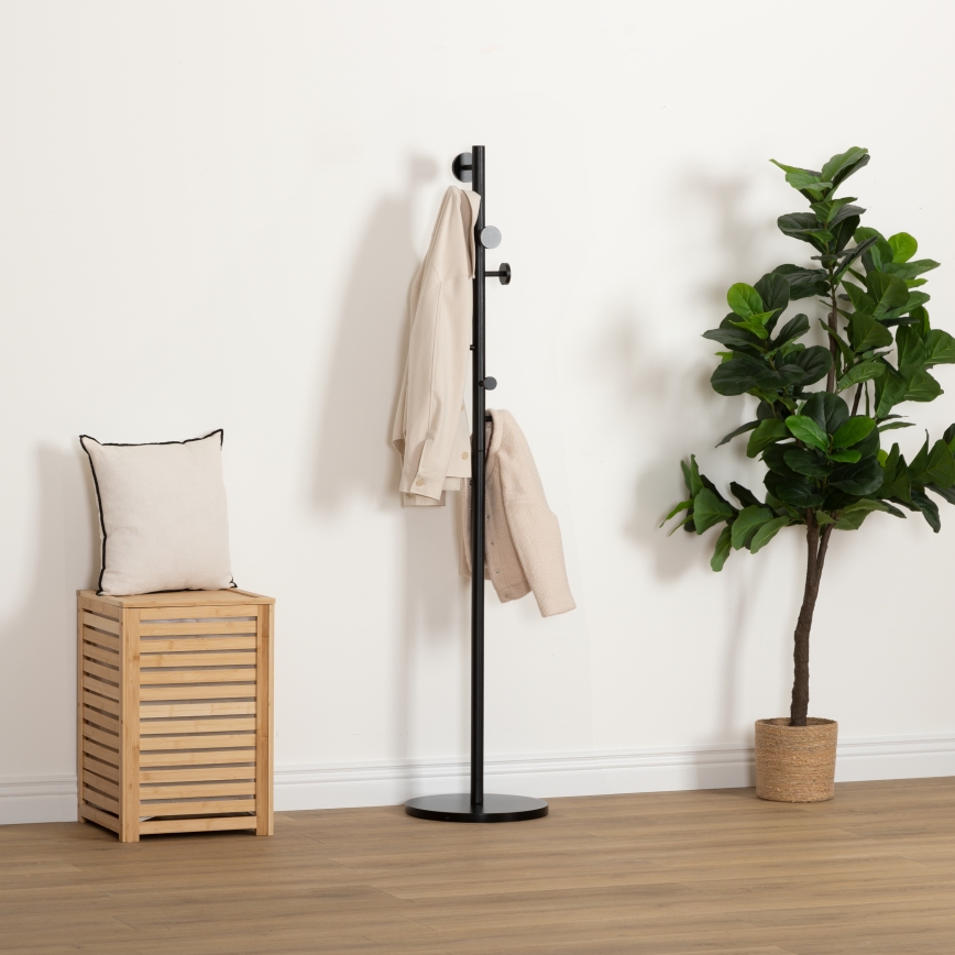 5five - PERY Freestanding Coat Rack 176x37 cm, Black