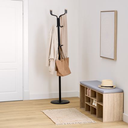 5five - RAFU freestanding coat rack 178x43 cm black