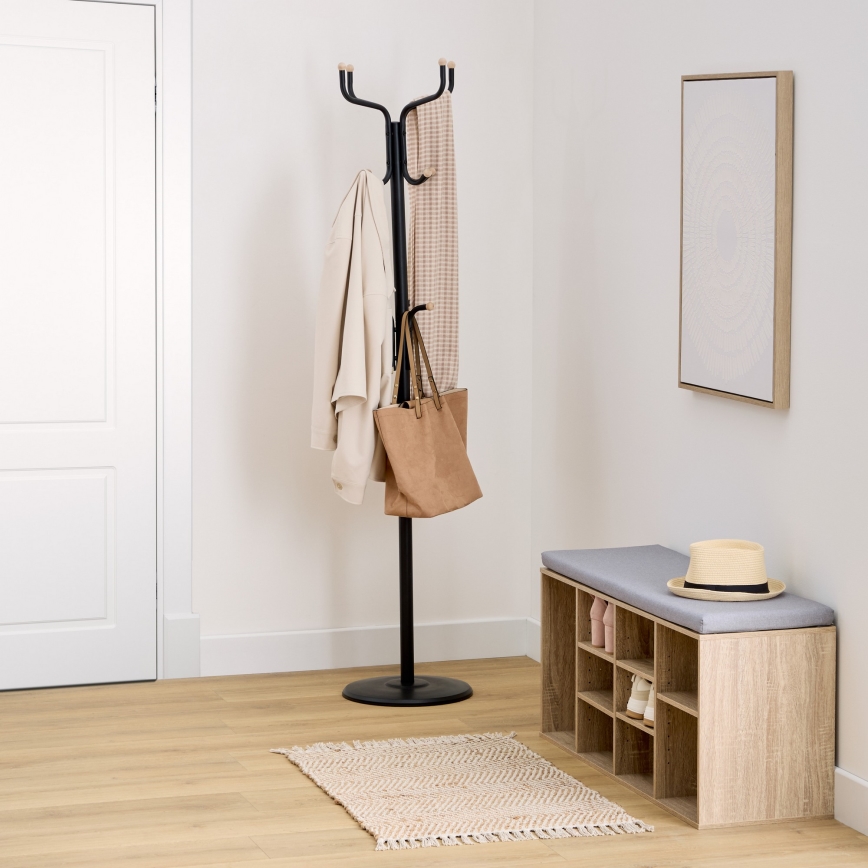 5five - RAFU freestanding coat rack 178x43 cm black
