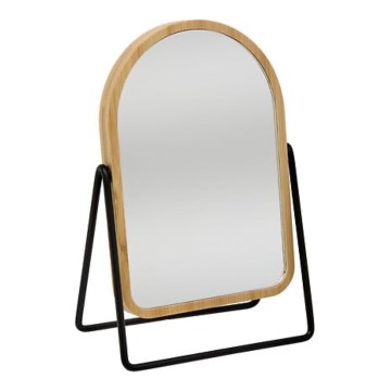 5five - SWING Makeup Mirror 20.5 x 17.5 cm, Bamboo