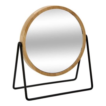 5five - SWING Round Bamboo Makeup Mirror 20,5x17,5 cm