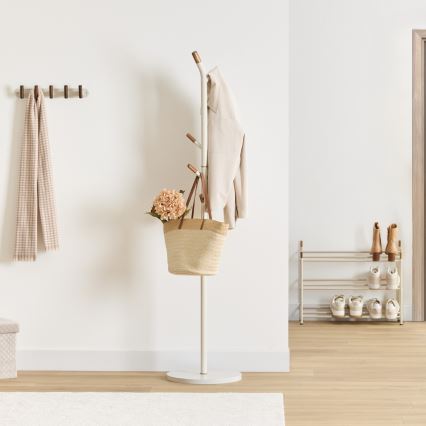 5five - TALO Freestanding coat rack 175,5x40 cm White/Brown