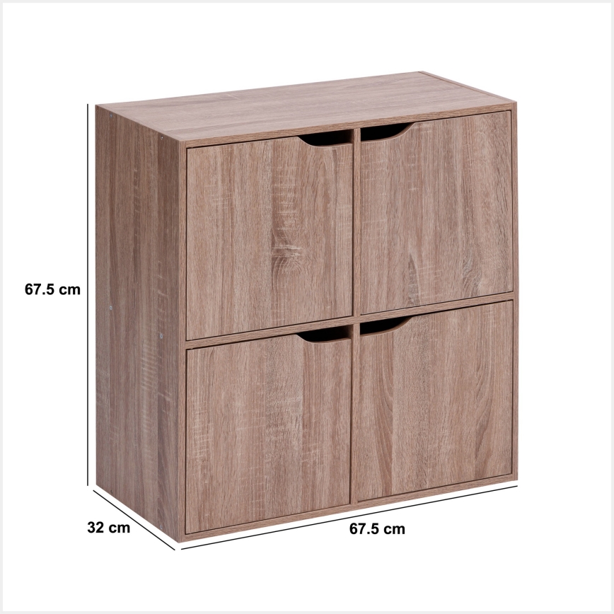 5five - TIDY Chest of Drawers 68x68x32 cm Brown