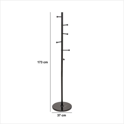 5five - TIGE Freestanding Coat Rack, 173x37 cm, Black
