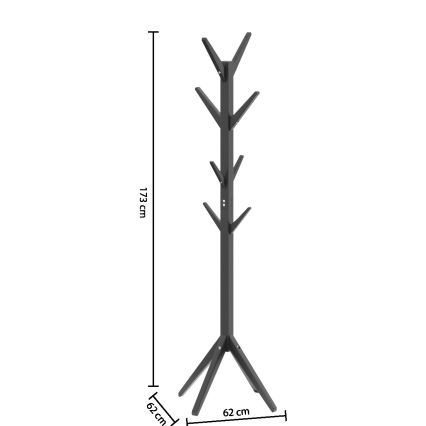 5five - VINS Freestanding Coat Rack 174 x 65 cm, Black