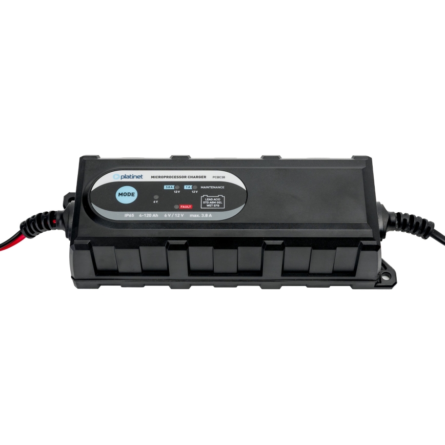 6-stage automotive battery charger, 6/12 V, 3.8 A, IP65