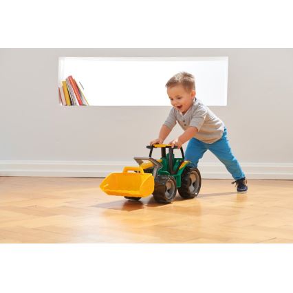 65 cm Tractor with Front Loader, Green/Yellow