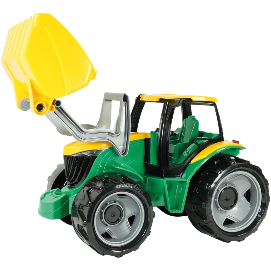 65 cm Tractor with Front Loader, Green/Yellow