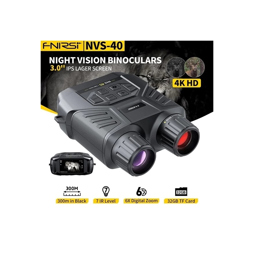 6x25 Night Vision Binoculars with 4000 mAh Battery