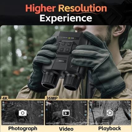 6x25 Night Vision Binoculars with 4000 mAh Battery