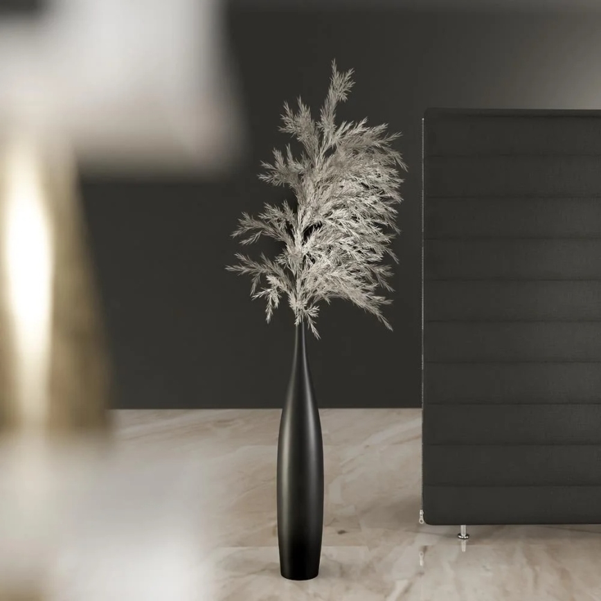 70 cm Matte Black Ceramic Vase