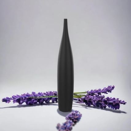 70 cm Matte Black Ceramic Vase