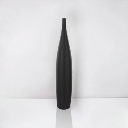 70 cm Matte Black Ceramic Vase