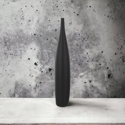 70 cm Matte Black Ceramic Vase