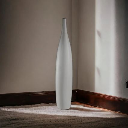 70 cm White Ceramic Vase