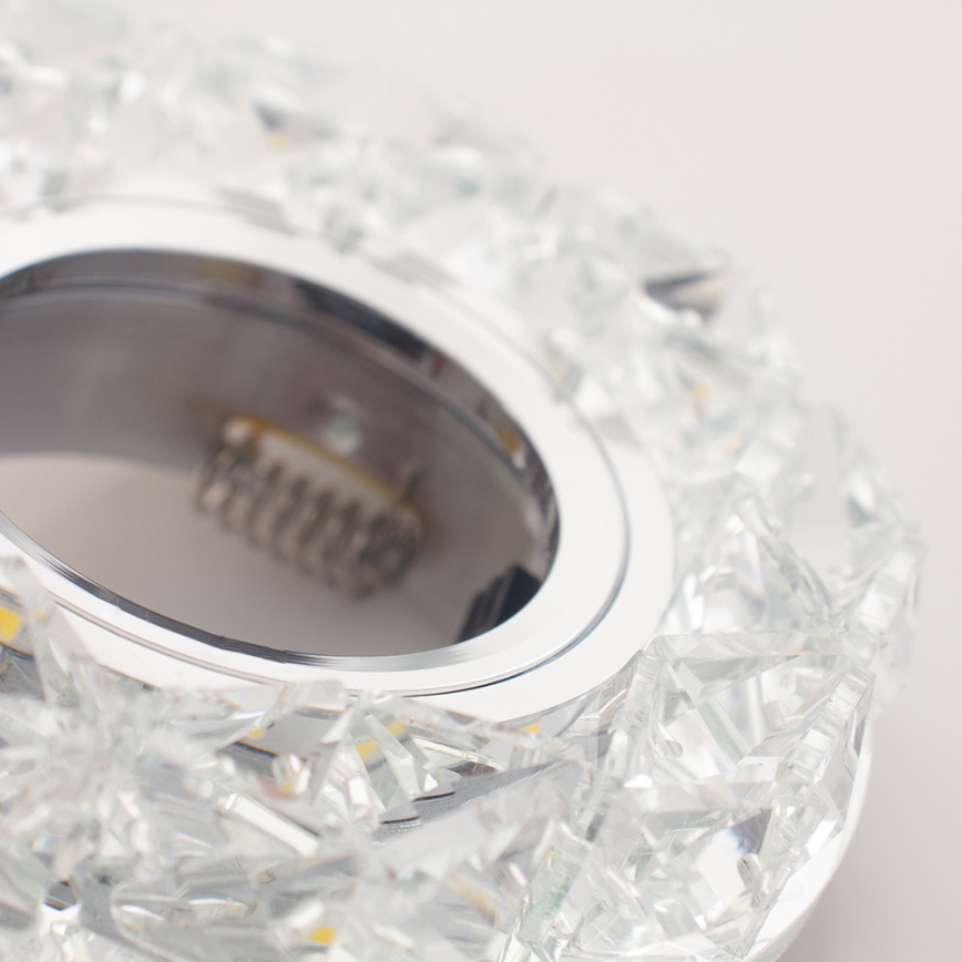 Emithor 71094 - LED Recessed light CRYSTAL FIX 1xGU10/50W + LED/3W STRIPE