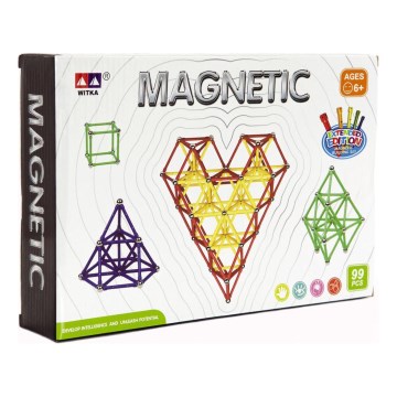 99-piece magnetic building set