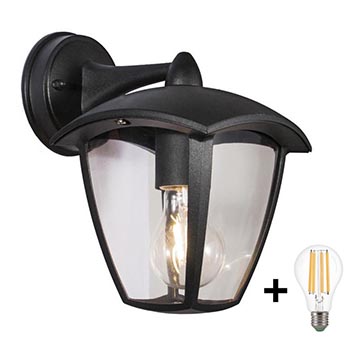 Brilagi - LED Outdoor wall light LUNA 1xE27/60W/230V IP44