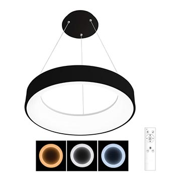 Brilagi - LED Dimmable chandelier on a string FALCON LED/40W/230V 3000-6500K d. 45 cm black + remote control