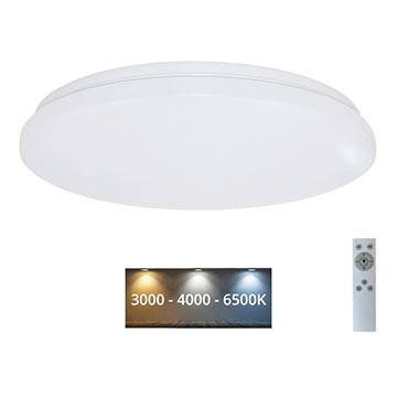 Brilagi - LED Dimmable ceiling light OPAL LED/24W/230V 3000/4000/6500K + remote control