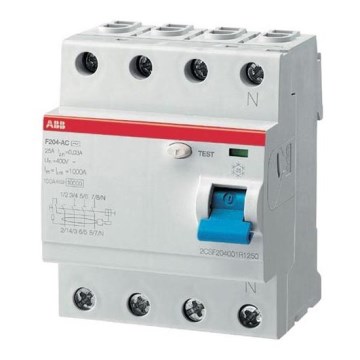 ABB 2CSF204101R1250 - Residual current device F204 3-phase 25A 400V