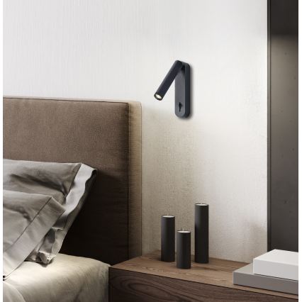 ABRIEL LED Wall Spotlight 6W/230V, Black