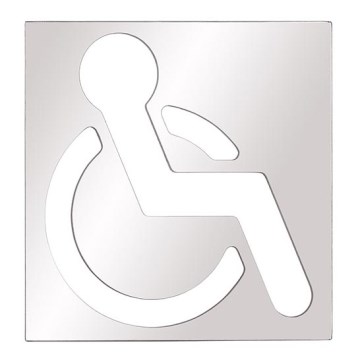 Accessible Icon 12x12 cm Stainless Steel/Silver
