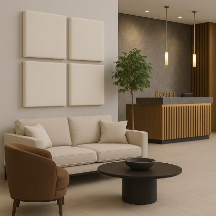 Acoustic panel SILENCE 58x58 cm creamy