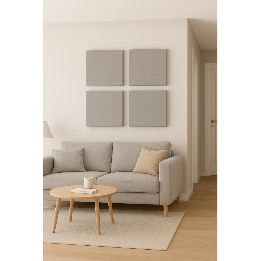 Acoustic panel SILENCE 58x58 cm grey