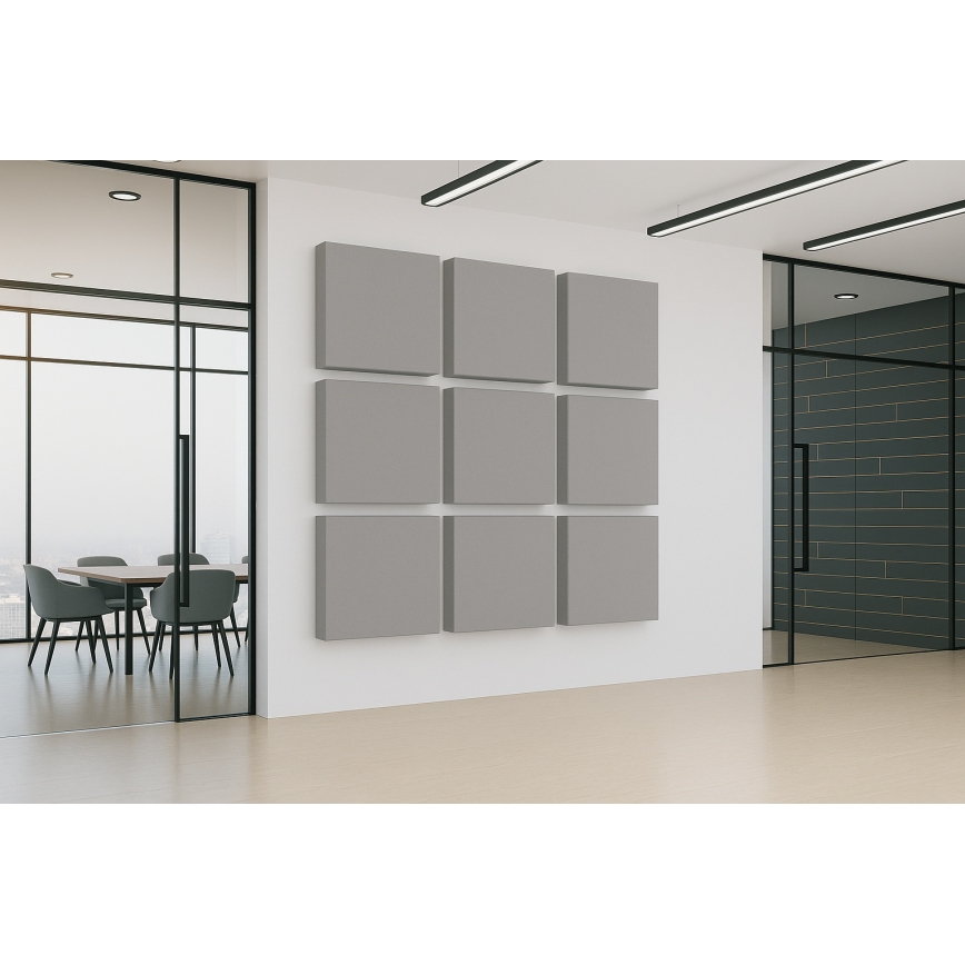 Acoustic panel SILENCE 58x58 cm grey