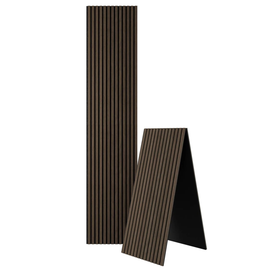 Acoustic wall panel VASALUND 240x52 cm Walnut