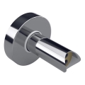 Adapter for concealed wall connection of electric towel warmers, 6.4 x 6.4 cm, silver