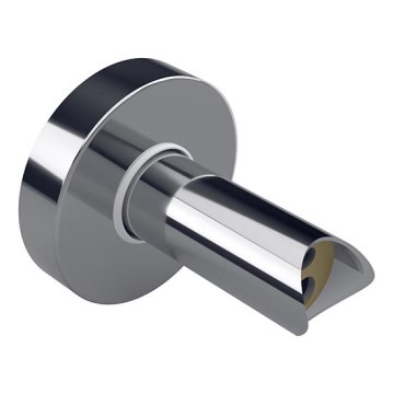 Adapter for concealed wall connection of electric towel warmers, 6.4 x 6.4 cm, silver