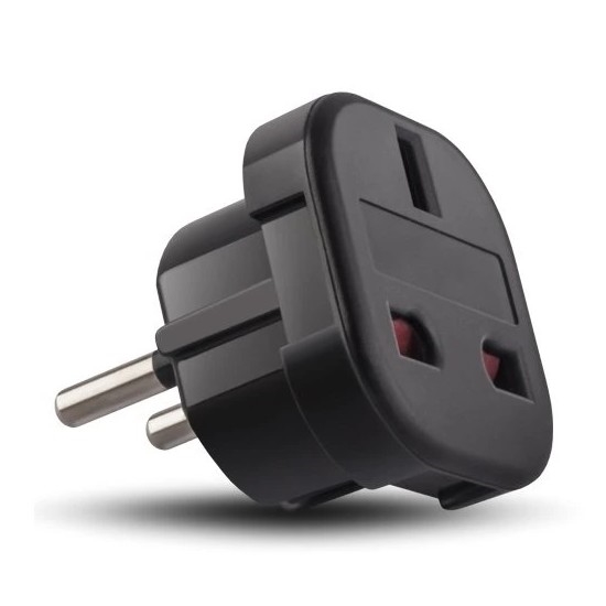 Adapter UK/EU 230V black