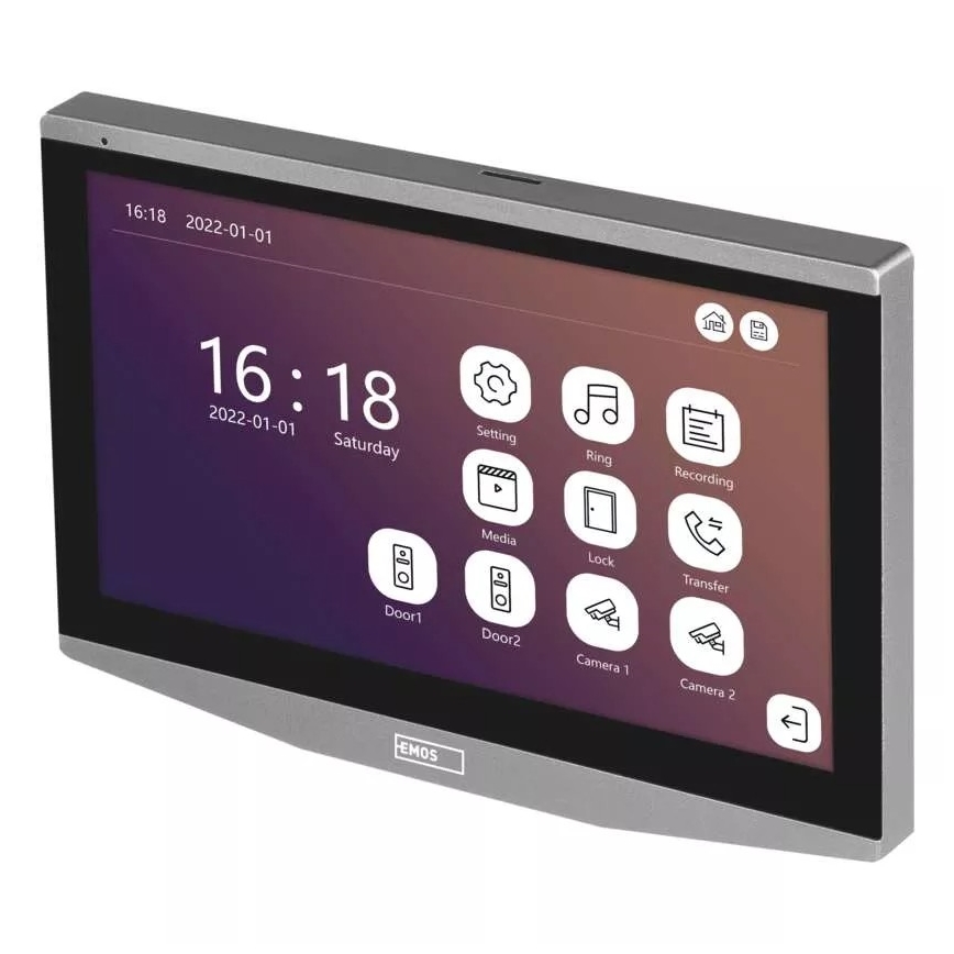 Additional monitor for video doorbell GoSmart 12V Wi-Fi Tuya