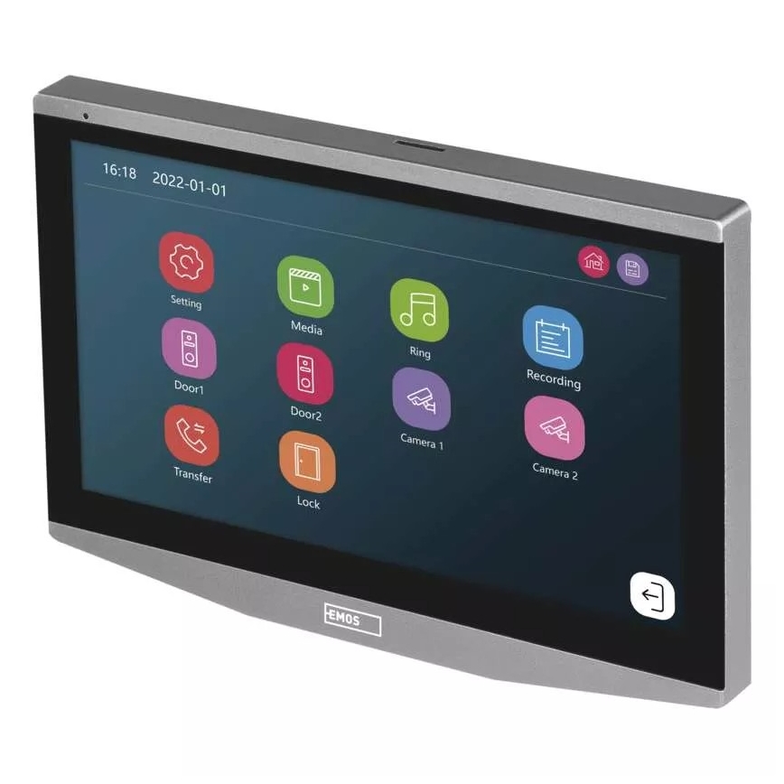 Additional monitor for video doorbell GoSmart 12V Wi-Fi Tuya