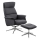 Adjustable chair with footrest DELIA dark grey