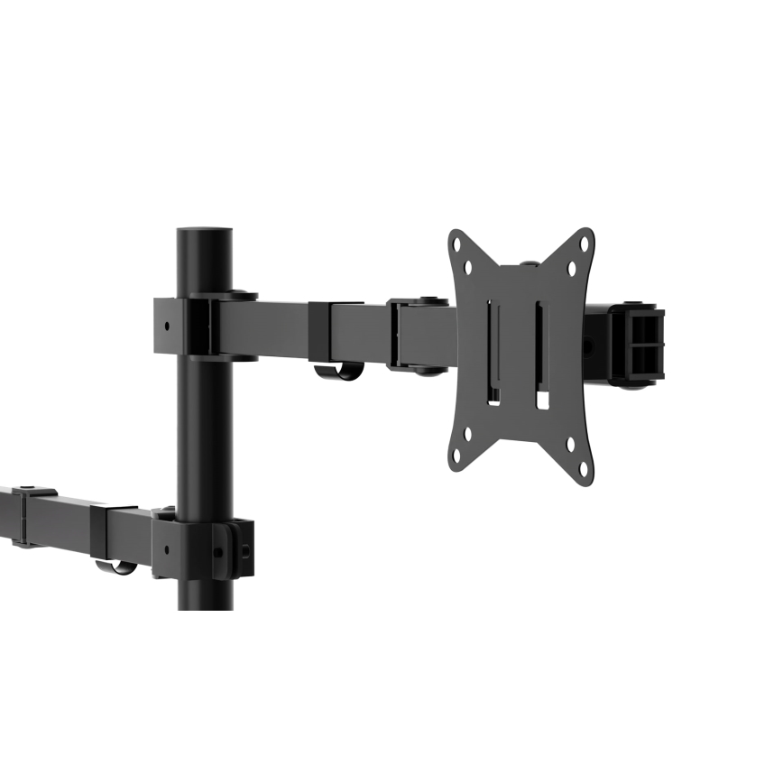 Adjustable monitor and laptop holder LEVANO black