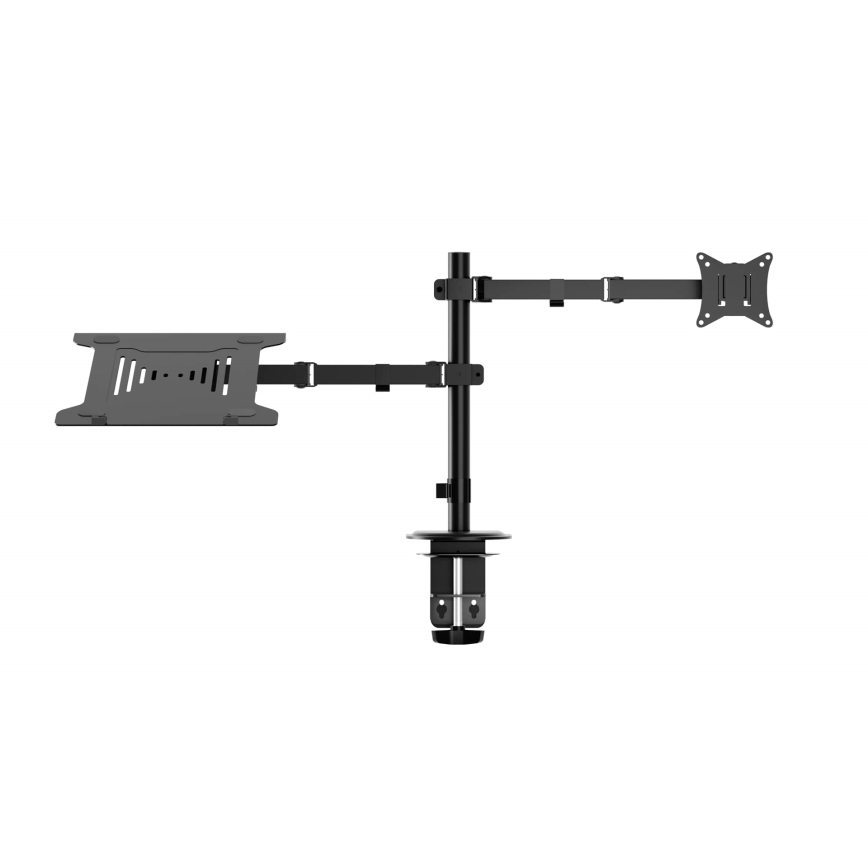Adjustable monitor and laptop holder LEVANO black