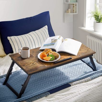 Adjustable Overbed Computer Table LAT Brown/Black