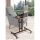 Adjustable table GLEN 87x67 cm brown/black