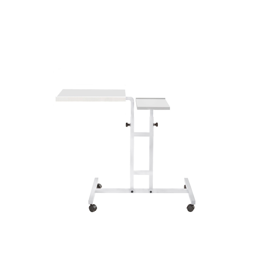 Adjustable table GLEN 87x67 cm white
