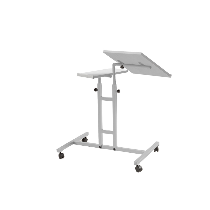 Adjustable table GLEN 87x67 cm white