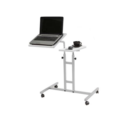 Adjustable table GLEN 87x67 cm white