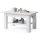 ADONIS extendable coffee table with shelf 110/150x68 cm white